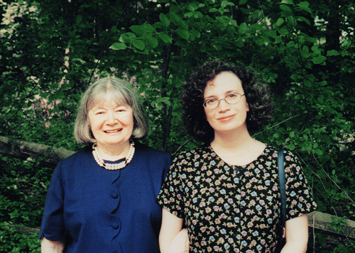 The Authors of Home Front Girl outside of Joan's house and Susan's girlhood home in Morristown, New Jersey.